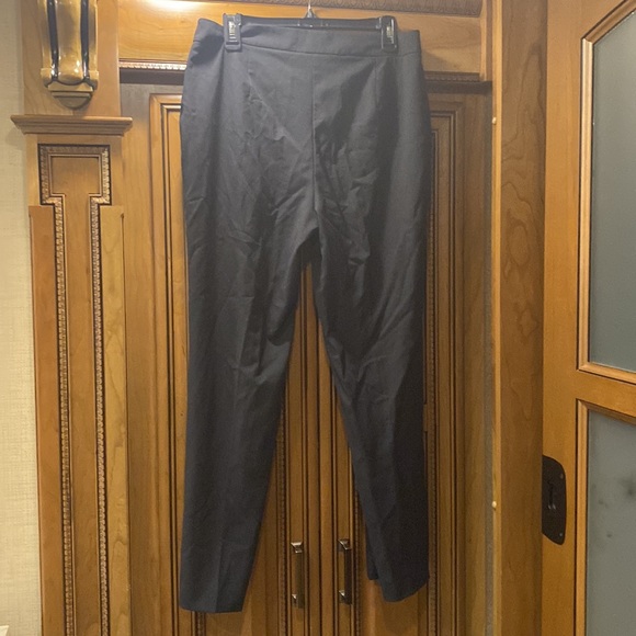 MELANIE LYNE Zip Detail Slim Leg Dress Pants Size 10 - Picture 3 of 6
